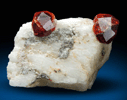 Spessartine Garnet on Microcline from Shigar Valley, Skardu District, Gilgit-Baltistan, Pakistan