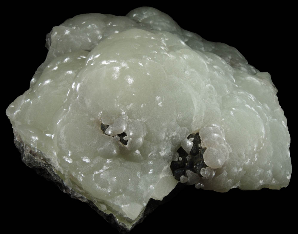Smithsonite over Goethite-Hematite from Santa Eulalia District, Aquiles Serdn, Chihuahua, Mexico