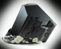 Schorl Tourmaline with Hyalite Opal from Erongo Mountains, 20 km north of Usakos, Damaraland, Namibia