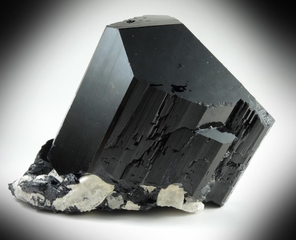 Schorl Tourmaline with Hyalite Opal from Erongo Mountains, 20 km north of Usakos, Damaraland, Namibia