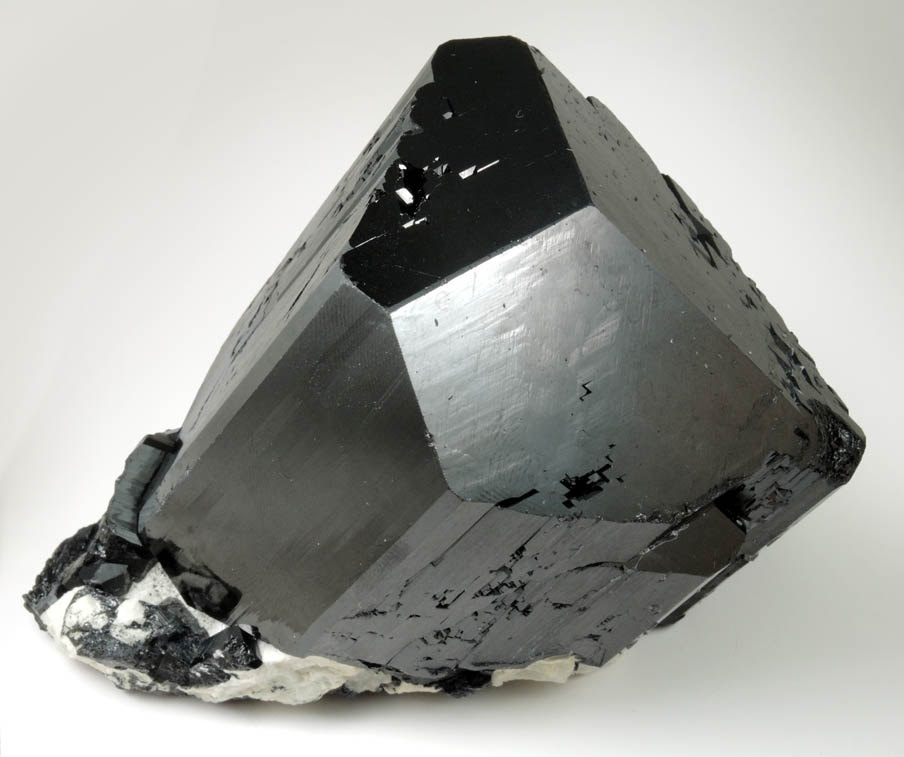 Schorl Tourmaline with Hyalite Opal from Erongo Mountains, 20 km north of Usakos, Damaraland, Namibia