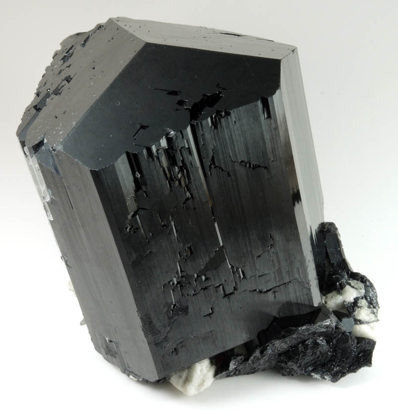 Schorl Tourmaline with Hyalite Opal from Erongo Mountains, 20 km north of Usakos, Damaraland, Namibia