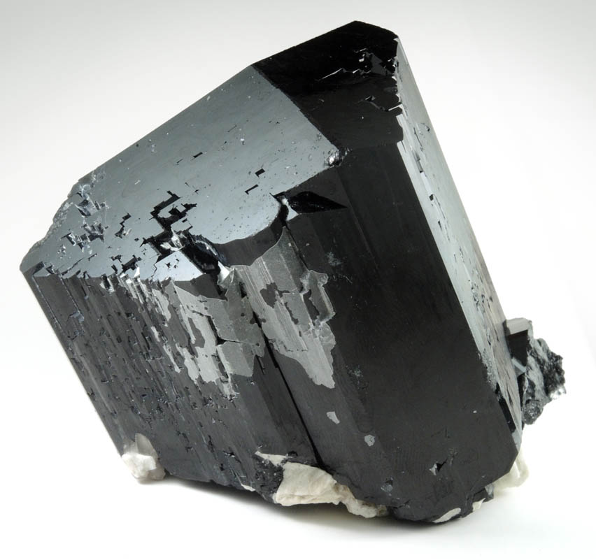 Schorl Tourmaline with Hyalite Opal from Erongo Mountains, 20 km north of Usakos, Damaraland, Namibia