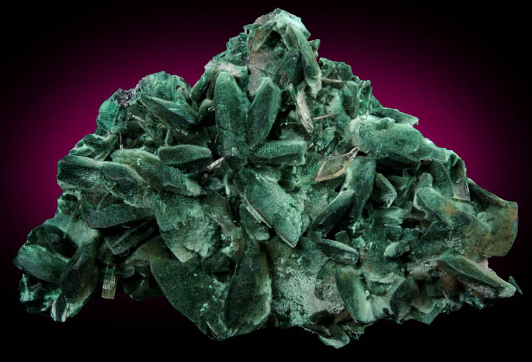 Malachite pseudomorphs after Azurite with Barite from Milpillas Mine, Cuitaca, Sonora, Mexico