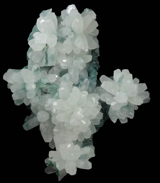 Calcite with Celadonite from Alto Uruguai, Rio Grande do Sul, Brazil