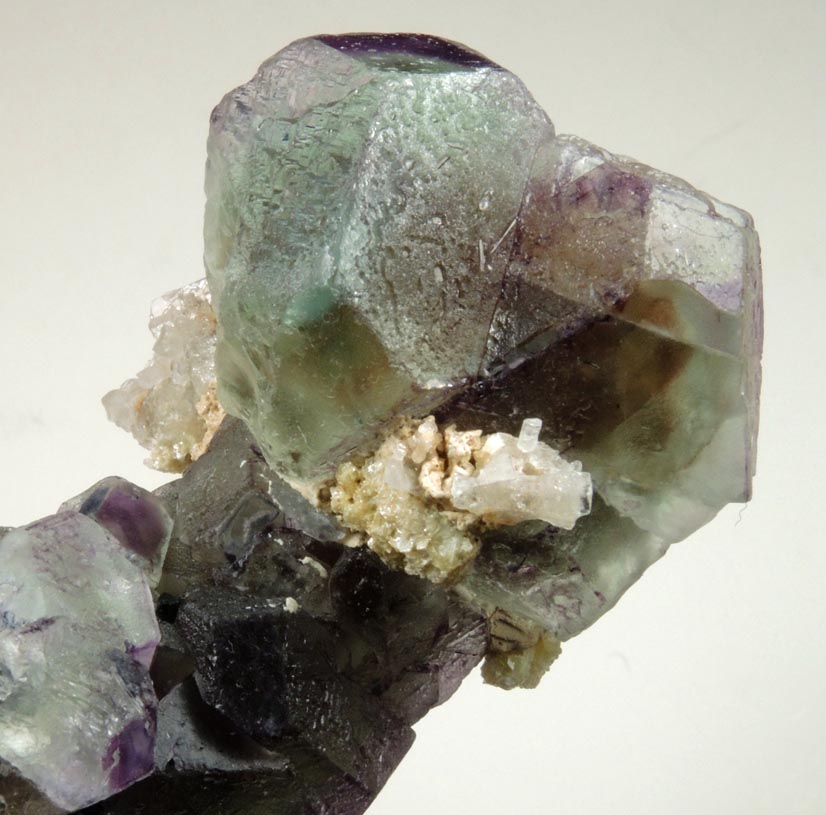 Fluorite with Schorl Tourmaline, Beryl and Muscovite from Erongo Mountains, 20 km north of Usakos, Damaraland, Namibia