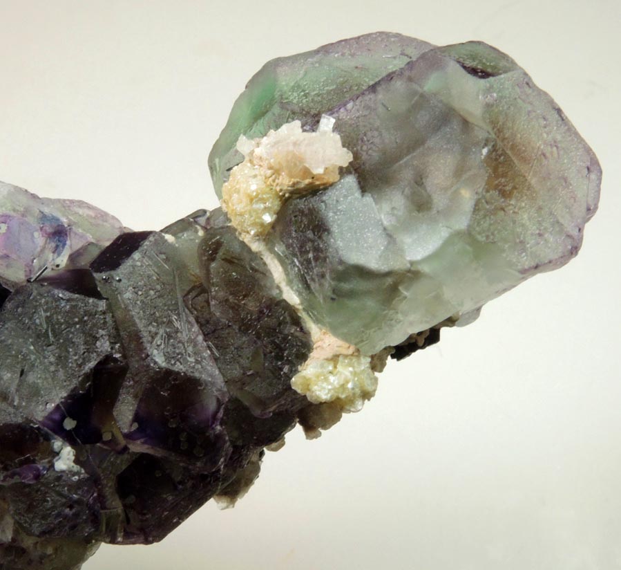 Fluorite with Schorl Tourmaline, Beryl and Muscovite from Erongo Mountains, 20 km north of Usakos, Damaraland, Namibia