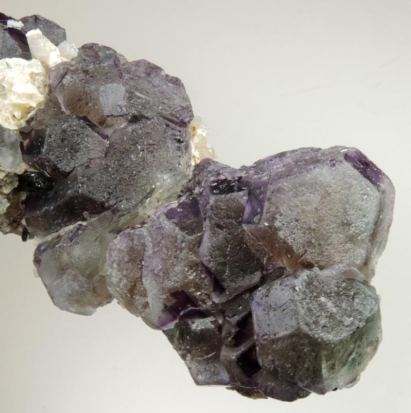 Fluorite with Schorl Tourmaline, Beryl and Muscovite from Erongo Mountains, 20 km north of Usakos, Damaraland, Namibia