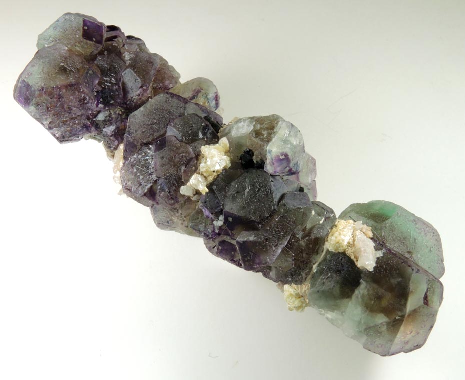 Fluorite with Schorl Tourmaline, Beryl and Muscovite from Erongo Mountains, 20 km north of Usakos, Damaraland, Namibia