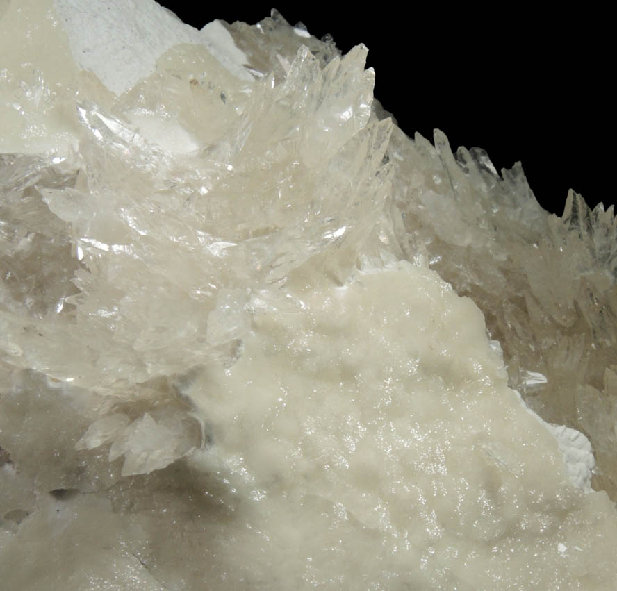 Calcite on Dolomite over Calcite from Boldut Mine, Cavnic, Maramures, Romania