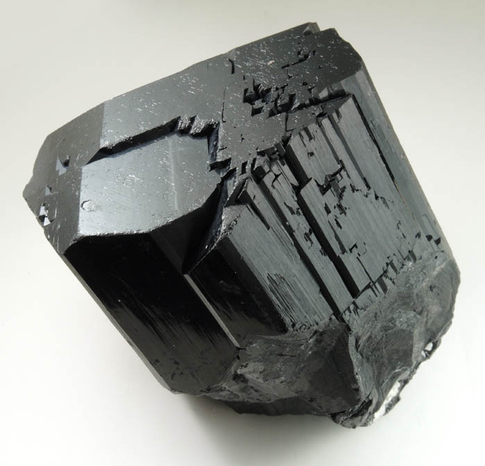 Schorl Tourmaline with Hyalite Opal from Erongo Mountains, 20 km north of Usakos, Damaraland, Namibia