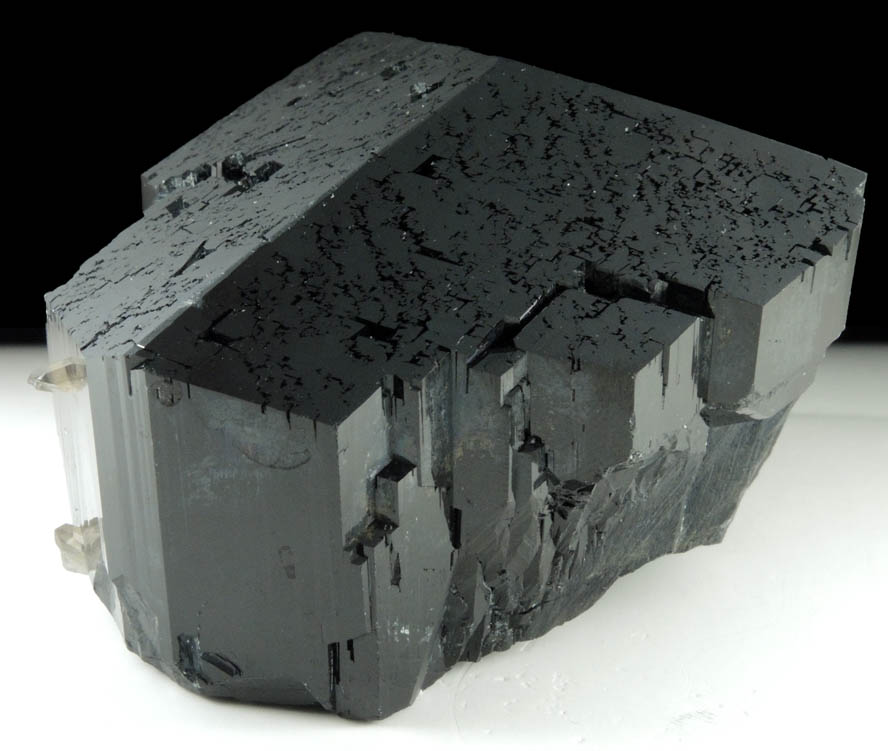 Schorl Tourmaline with minor Quartz and Hyalite Opal from Erongo Mountains, 20 km north of Usakos, Damaraland, Namibia