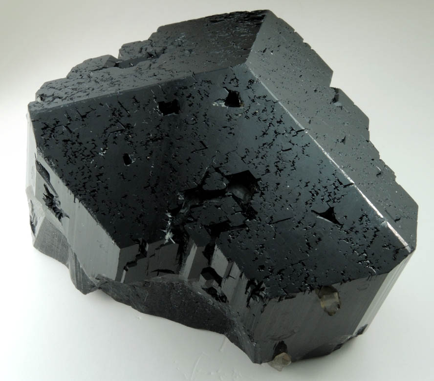 Schorl Tourmaline with minor Quartz and Hyalite Opal from Erongo Mountains, 20 km north of Usakos, Damaraland, Namibia