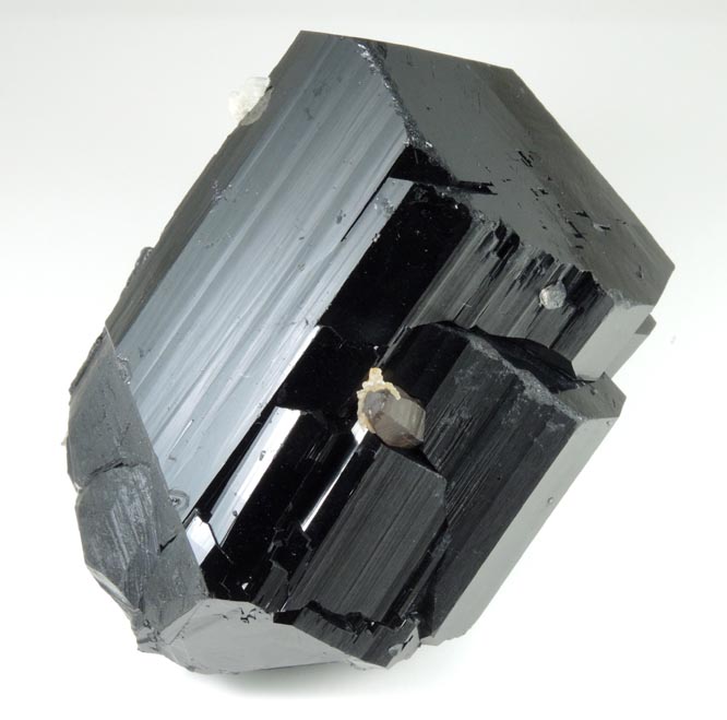 Schorl Tourmaline with Hyalite Opal from Erongo Mountains, 20 km north of Usakos, Damaraland, Namibia