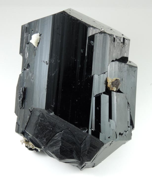 Schorl Tourmaline with Hyalite Opal from Erongo Mountains, 20 km north of Usakos, Damaraland, Namibia