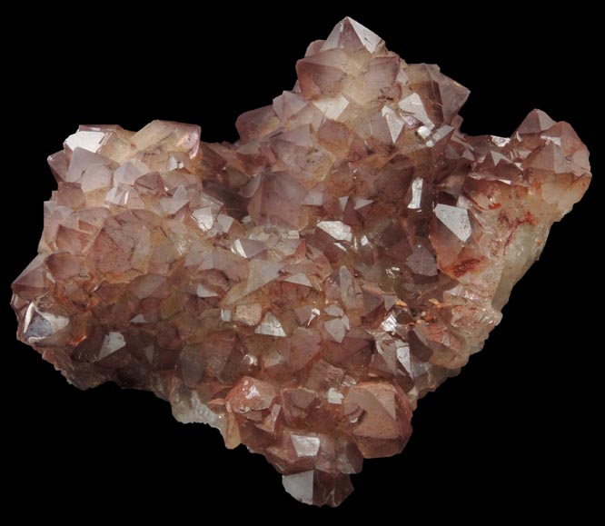 Quartz var. Smoky-Amethyst over Barite from Rincon District, Doa Ana County, New Mexico