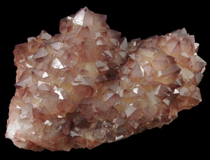 Quartz var. Smoky-Amethyst over Barite from Rincon District, Doa Ana County, New Mexico