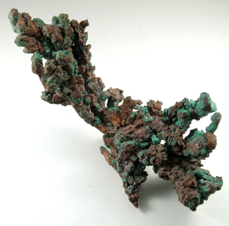 Copper (crystallized native copper) with Malachite-Chrysocolla from Onganja Mine, Seeis, Khomas, Namibia