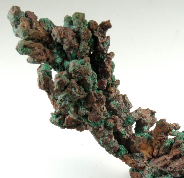 Copper (crystallized native copper) with Malachite-Chrysocolla from Onganja Mine, Seeis, Khomas, Namibia