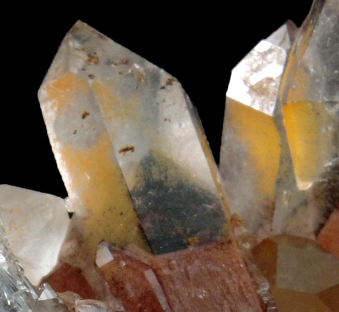 Quartz with Hematite inclusions (with phantom-growth zones) from Orange River, Namakwa, Northern Cape Province, South Africa