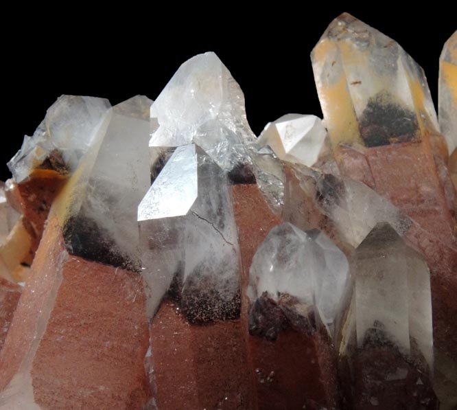 Quartz with Hematite inclusions (with phantom-growth zones) from Orange River, Namakwa, Northern Cape Province, South Africa