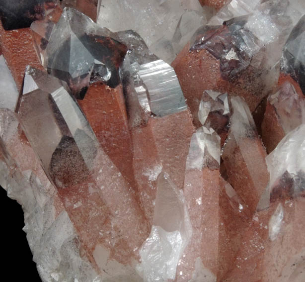 Quartz with Hematite inclusions (with phantom-growth zones) from Orange River, Namakwa, Northern Cape Province, South Africa