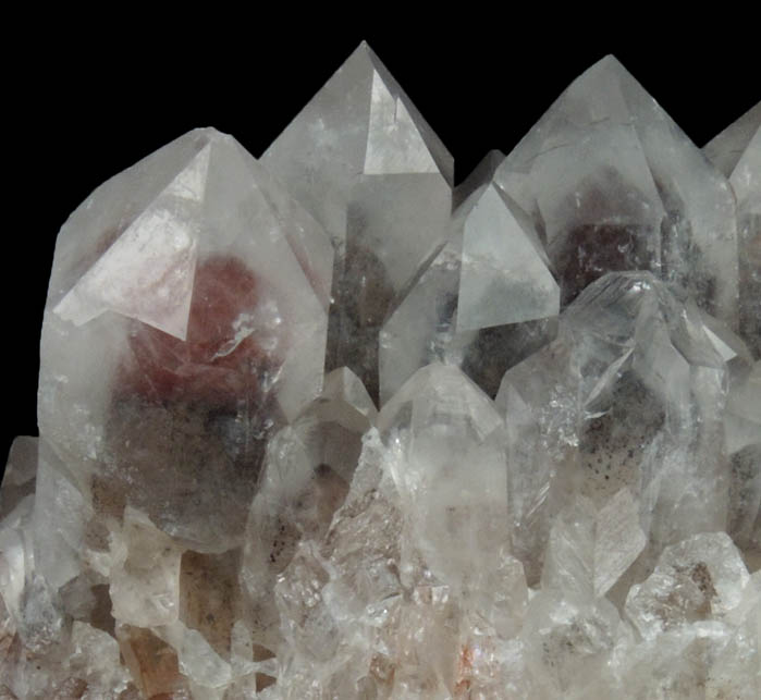 Quartz with Hematite inclusions (with phantom-growth zones) from Orange River, Namakwa, Northern Cape Province, South Africa