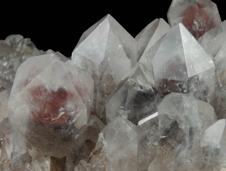 Quartz with Hematite inclusions (with phantom-growth zones) from Orange River, Namakwa, Northern Cape Province, South Africa