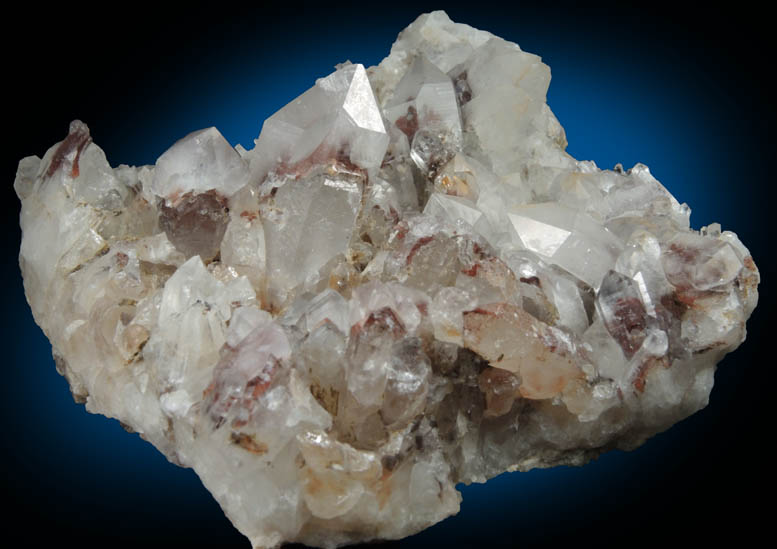 Quartz with Hematite inclusions (with phantom-growth zones) from Orange River, Namakwa, Northern Cape Province, South Africa