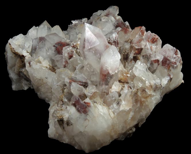 Quartz with Hematite inclusions (with phantom-growth zones) from Orange River, Namakwa, Northern Cape Province, South Africa