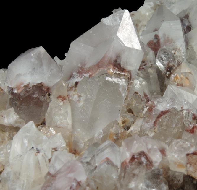 Quartz with Hematite inclusions (with phantom-growth zones) from Orange River, Namakwa, Northern Cape Province, South Africa