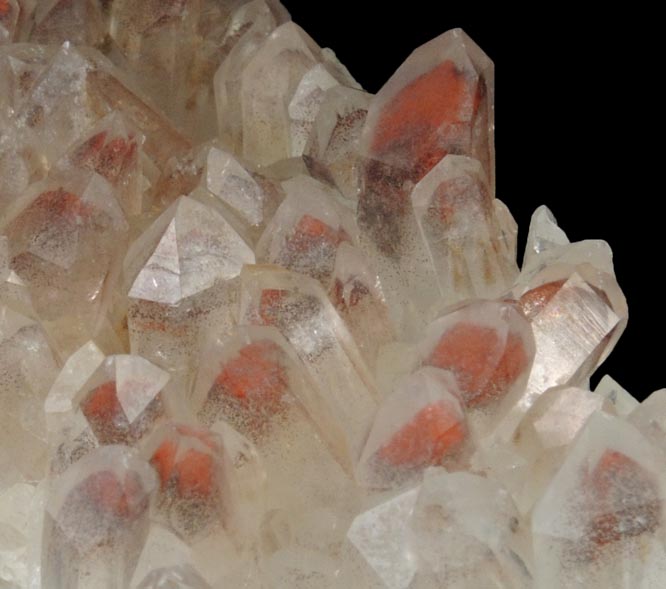 Quartz with Hematite inclusions (with phantom-growth zones) from Orange River, Namakwa, Northern Cape Province, South Africa