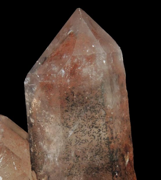 Quartz with Hematite inclusions (with phantom-growth zones) from Orange River, Namakwa, Northern Cape Province, South Africa