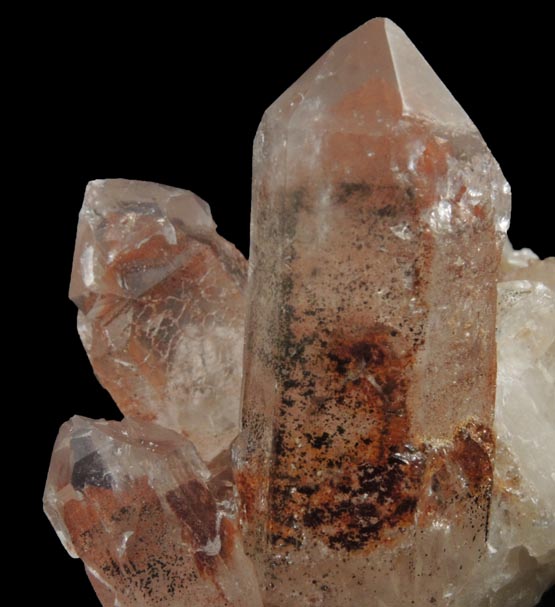 Quartz with Hematite inclusions (with phantom-growth zones) from Orange River, Namakwa, Northern Cape Province, South Africa