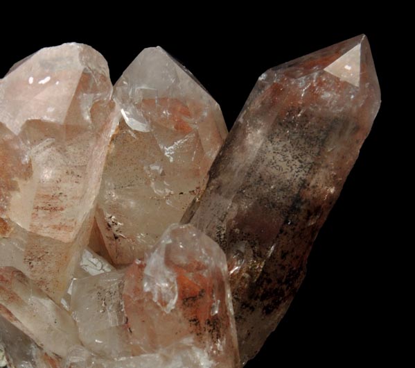 Quartz with Hematite inclusions (with phantom-growth zones) from Orange River, Namakwa, Northern Cape Province, South Africa