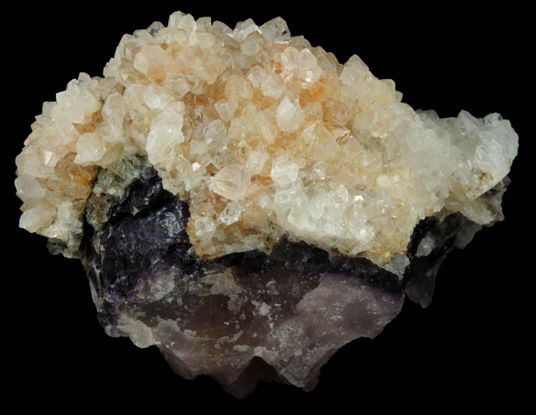 Quartz over Fluorite from Orange River, Namakwa, Northern Cape Province, South Africa