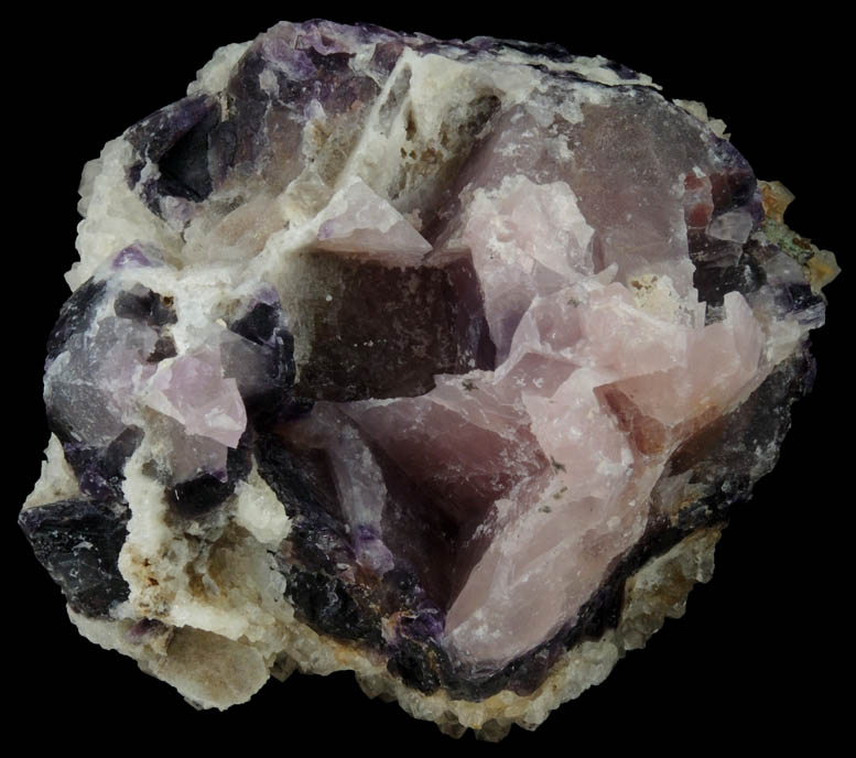 Quartz over Fluorite from Orange River, Namakwa, Northern Cape Province, South Africa