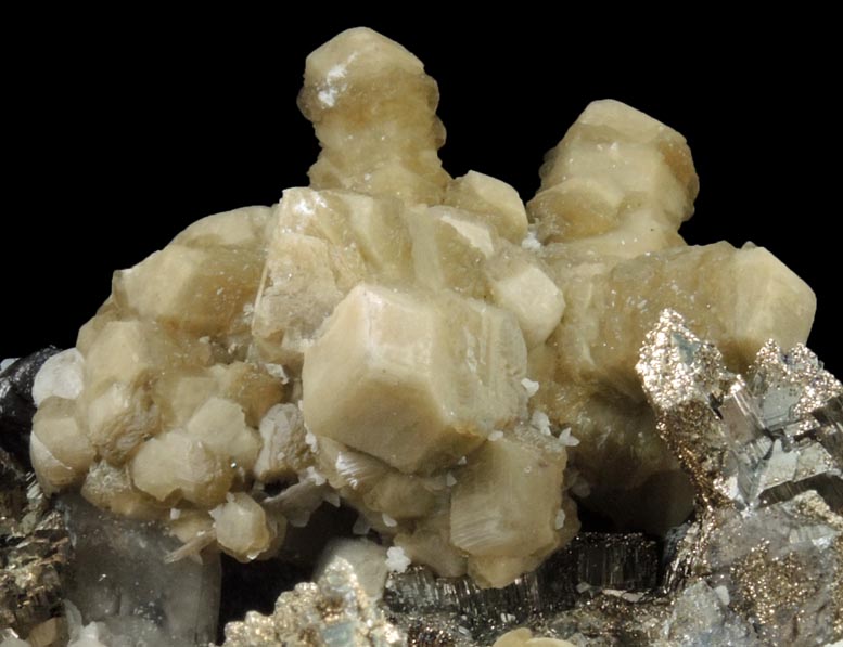 Arsenopyrite, Quartz, Dolomite-Calcite, Fluorapatite from Panasqueira Mine, Barroca Grande, 21 km. west of Fundao, Castelo Branco, Portugal