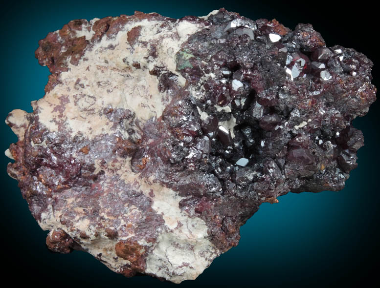 Cuprite on Native Copper from Milpillas Mine, Cuitaca, Sonora, Mexico