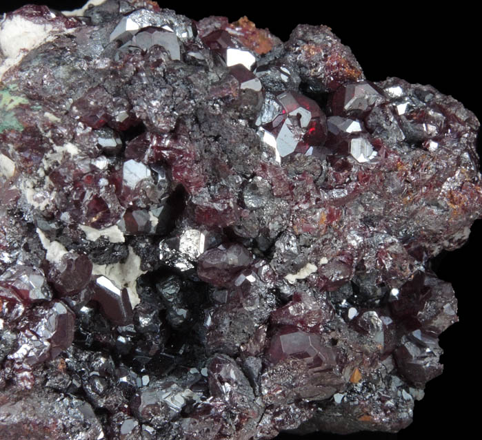 Cuprite on Native Copper from Milpillas Mine, Cuitaca, Sonora, Mexico