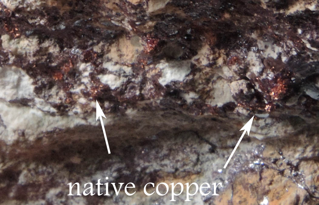 Cuprite with Native Copper from Milpillas Mine, Cuitaca, Sonora, Mexico