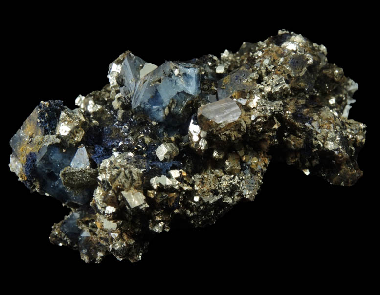 Scorodite and Pyrite from Hezhou, Guangxi Zhuang, China