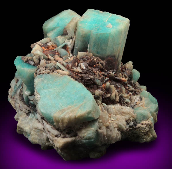 Microcline var. Amazonite from Lake George District, Park County, Colorado