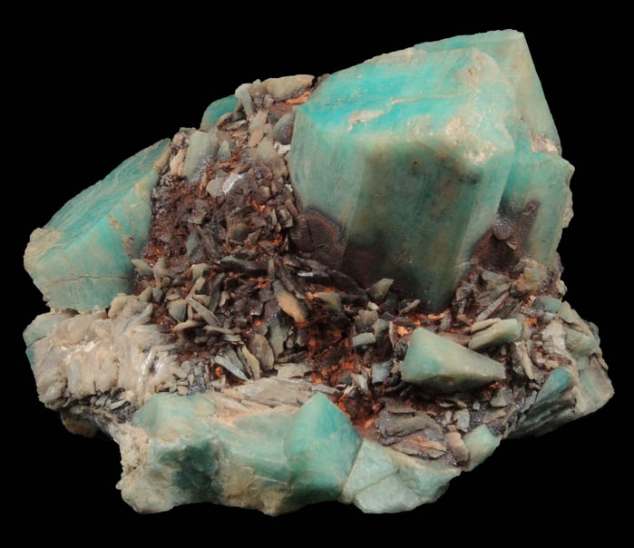 Microcline var. Amazonite from Lake George District, Park County, Colorado