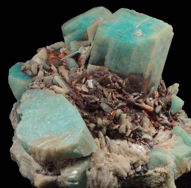 Microcline var. Amazonite from Lake George District, Park County, Colorado