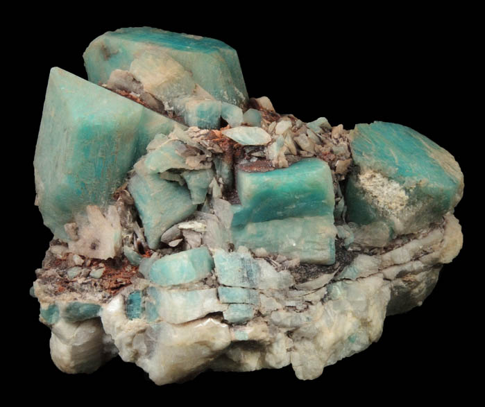 Microcline var. Amazonite from Lake George District, Park County, Colorado