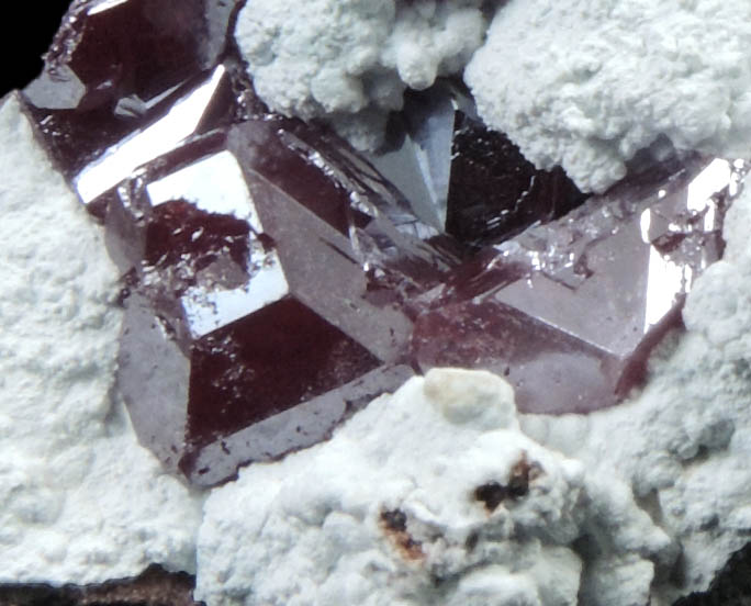 Cuprite in Dickite from Milpillas Mine, Cuitaca, Sonora, Mexico