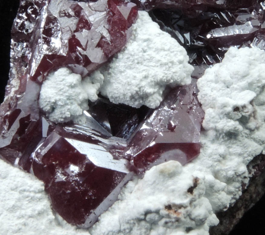 Cuprite in Dickite from Milpillas Mine, Cuitaca, Sonora, Mexico