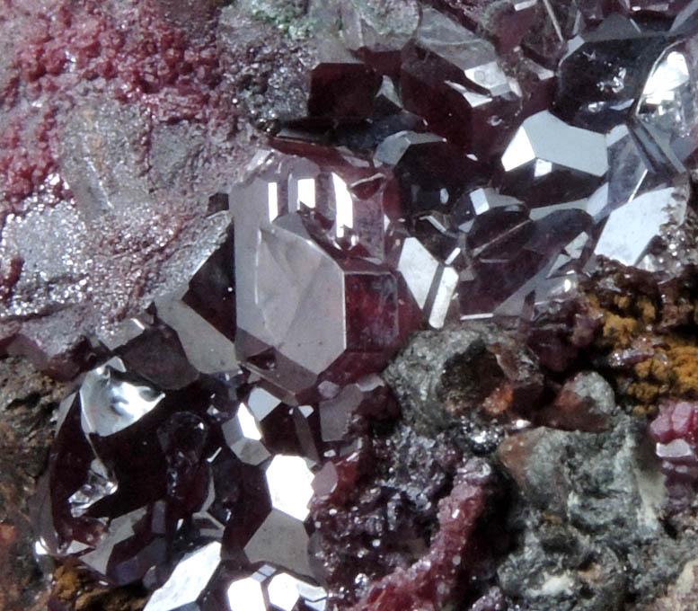 Cuprite from Milpillas Mine, Cuitaca, Sonora, Mexico