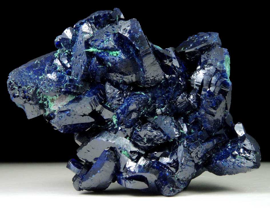 Azurite with Malachite from Milpillas Mine, Cuitaca, Sonora, Mexico